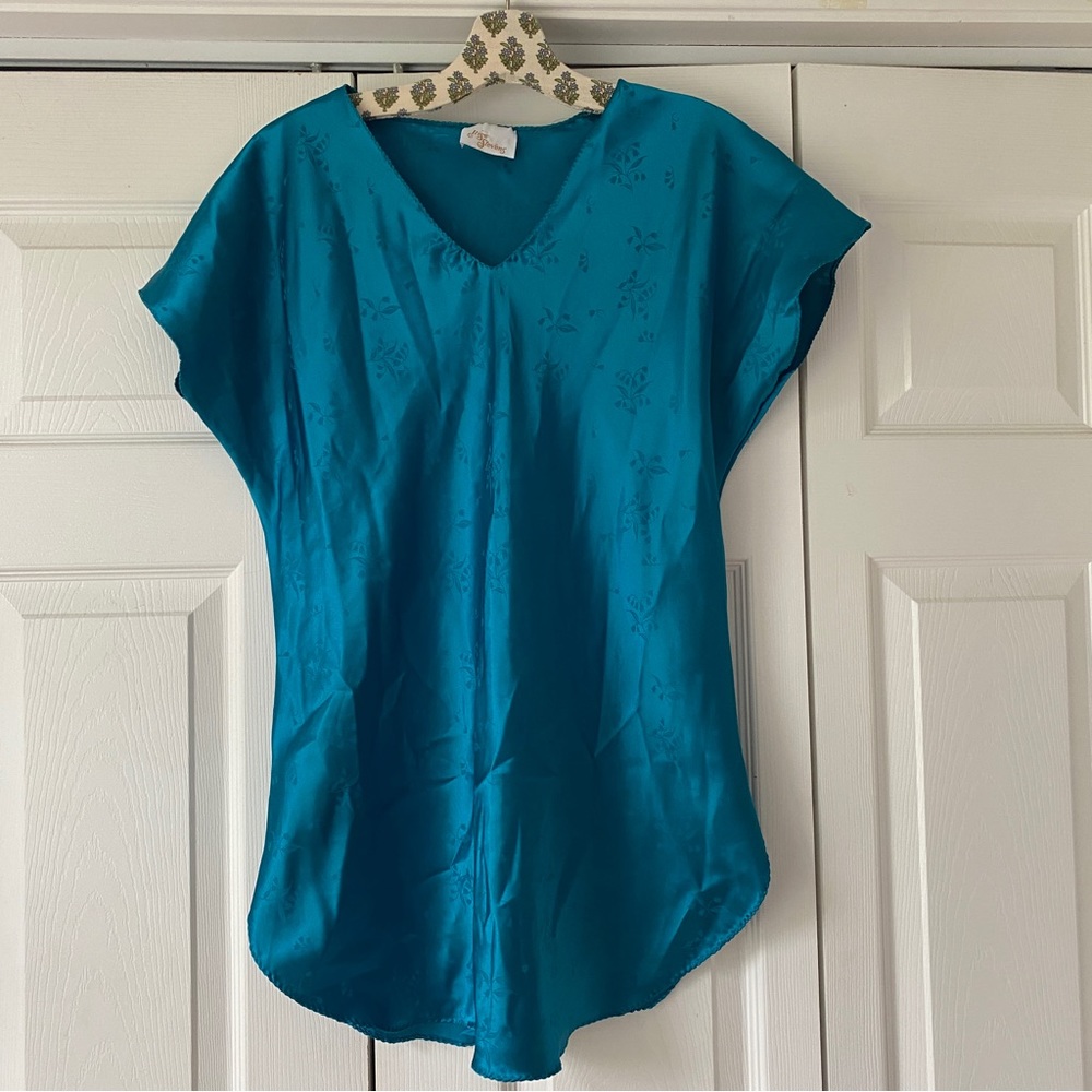 Vintage Silky Short Nightie Size Large